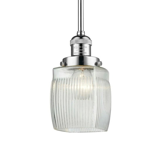 Innovations Lighting 201S-PC-G302 Colton 1 Light 6" Wide Mini Pendant - Polished Chrome /