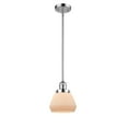 thumbnail image 1 of Innovations Lighting 201S Fulton Fulton 1 Light 7" Wide Mini Pendant - White, 1 of 7