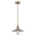 thumbnail image 1 of Innovations Lighting 201S-BB-G2 Halophane 9" Wide Mini Pendant - Brass, 1 of 6