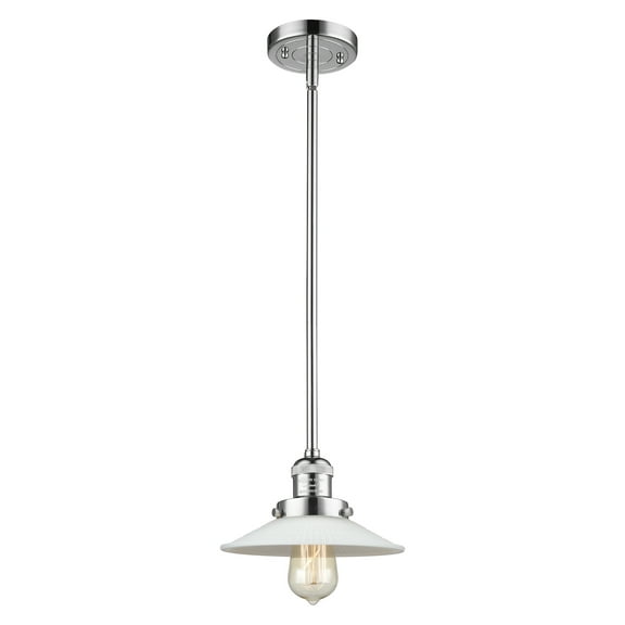 Innovations Lighting 201S Halophane Halophane 9" Wide Mini Pendant - Polished Chrome /