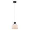 thumbnail image 1 of Innovations Lighting 201S Large Bell Bell 8" Wide 1 Light Mini Pendant - White, 1 of 2