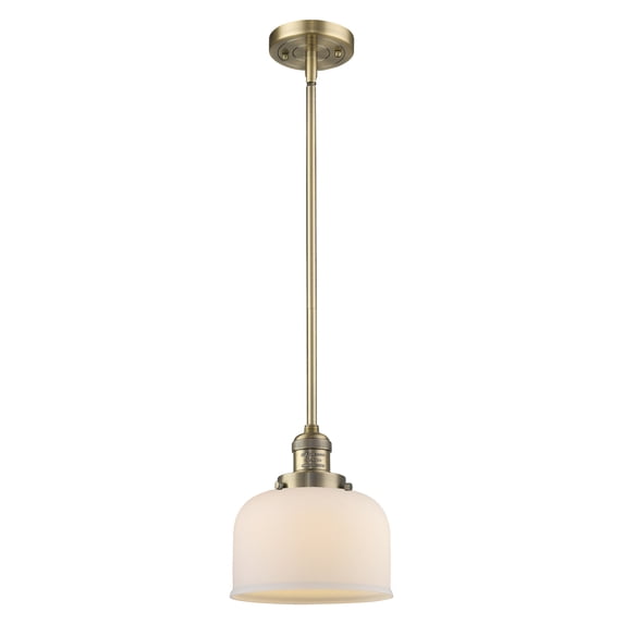 Innovations Lighting 201S Large Bell Bell 8" Wide 1 Light Mini Pendant - White