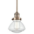 thumbnail image 1 of Innovations Lighting 201S-AC-G322 Olean 8" Tall Mini Rod Hung Pendant - Copper, 1 of 7