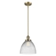 thumbnail image 1 of Innovations Lighting 201S-BB-G222 Pendleton 1 Light 10" Wide Mini Pendant - Brass, 1 of 5
