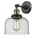 thumbnail image 1 of Innovations Lighting 203 Large Bell Large Bell 1 Light 12" Tall Bathroom Sconce - Black, 1 of 4
