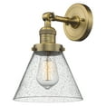 thumbnail image 1 of Innovations Lighting 203 Large Cone Cone 11" Tall Commercial Bathroom Sconce - Brass, 1 of 7