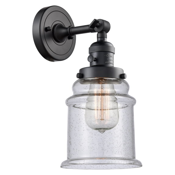 Innovations Lighting 203Sw Canton Canton 1 Light 11" Tall Bathroom Sconce - Black