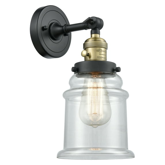Innovations Lighting 203Sw Canton Canton 1 Light 11" Tall Bathroom Sconce - Black