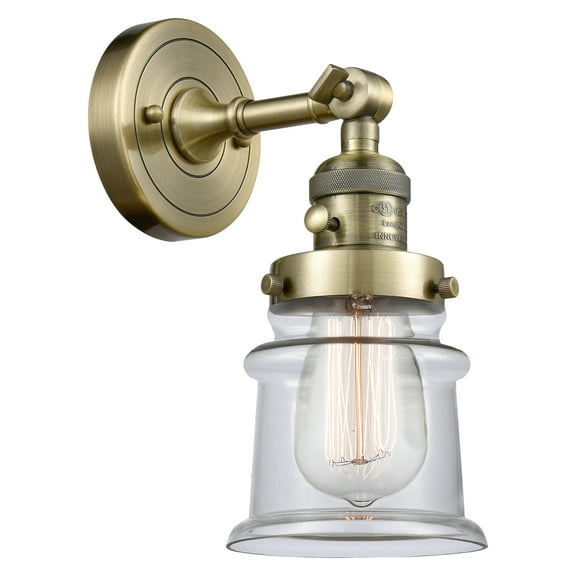 Innovations Lighting 203Sw Canton Canton 1 Light 11" Tall Bathroom Sconce - Brass