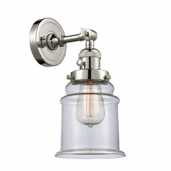 Innovations Lighting 203Sw Canton Canton 1 Light 11" Tall Bathroom Sconce - Nickel