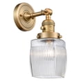 thumbnail image 1 of Innovations Lighting 203Sw Colton Colton 1 Light 11" Tall Bathroom Sconce - Brushed Brass, 1 of 2