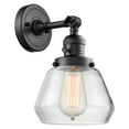 thumbnail image 1 of Innovations Lighting 203Sw Fulton Fulton 1 Light 11" Tall Bathroom Sconce - Black, 1 of 2