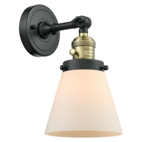 Innovations Lighting 203Sw Small Cone Small Cone 1 Light 10" Tall Bathroom Sconce -