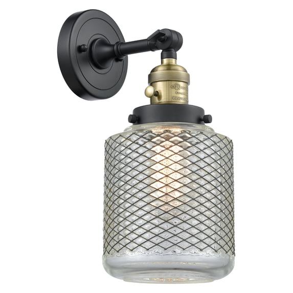 Innovations Lighting 203SW-BAB-G262 Stanton 1 Light 14" Tall Bathroom Sconce - Black
