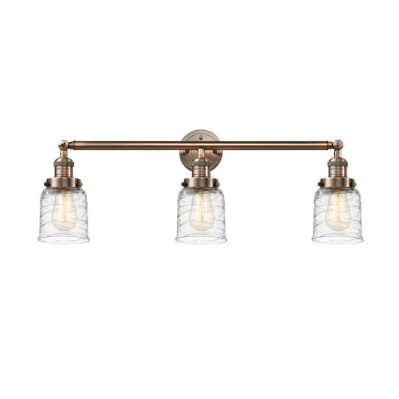 Innovations Lighting 205-11-30 Bell Vanity Bell 3 Light 30" Wide Vanity Light - Antique