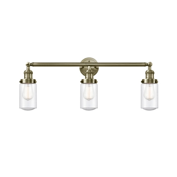 Innovations Lighting 205 Dover Dover 3 Light 31" Wide Bathroom Vanity Light - Brass