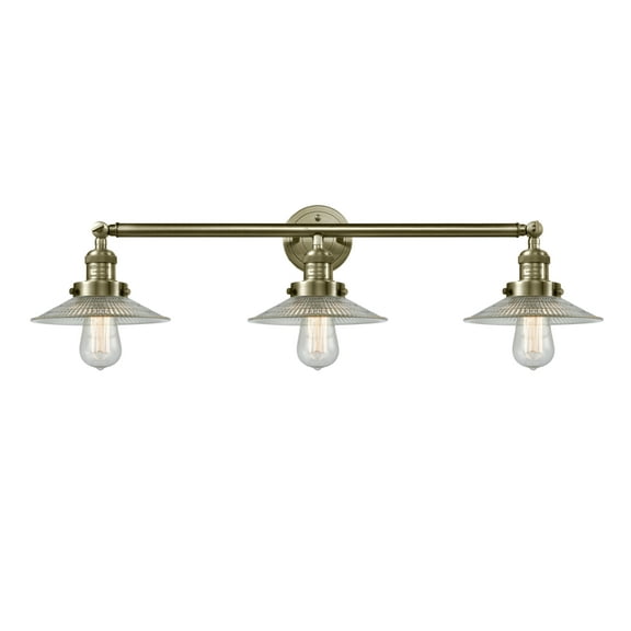 Innovations Lighting 205-S Halophane Halophane 3 Light 33" Wide Bathroom Vanity Light -