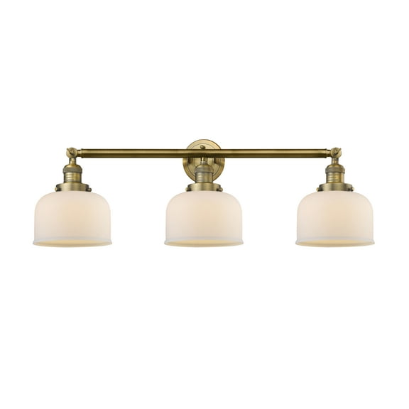 Innovations Lighting 205-S Large Bell Bell 3 Light 32" Wide Commercial Vanity Light -