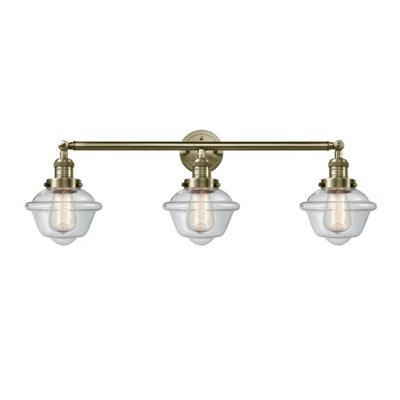 Innovations Lighting 205-AB-G532 Small Oxford 3 Light 34" Wide Bathroom Vanity Light -