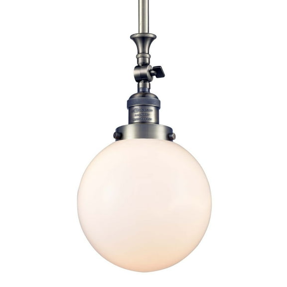 Innovations Lighting 206-8 Beacon Beacon 1 Light 8" Wide Mini Pendant - White