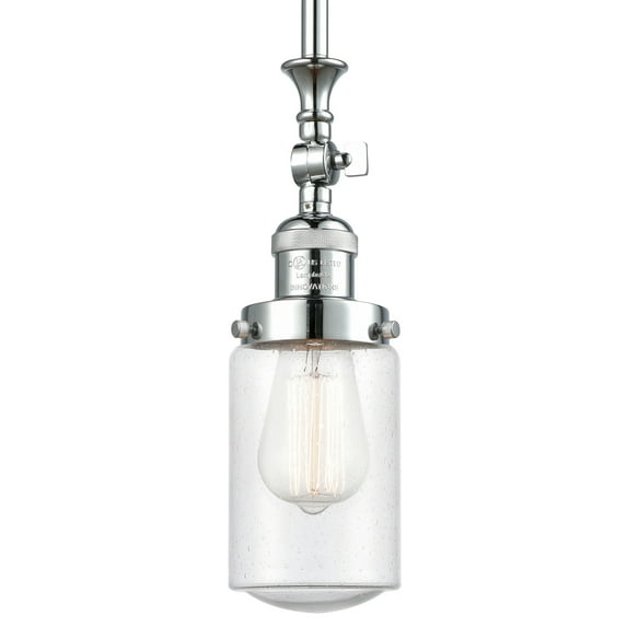 Innovations Lighting 206 Dover Dover 5" Wide Mini Rod Hung Adjustable Pendant - Chrome