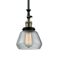 thumbnail image 1 of Innovations Lighting 206 Fulton Fulton 7" Wide Adjustable Mini Pendant - Black / Antique, 1 of 7