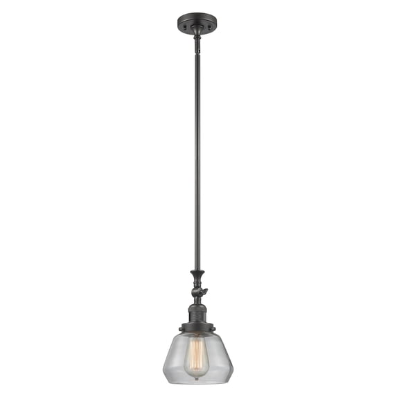 Innovations Lighting 206-OB-G172 Fulton 7" Wide Adjustable Mini Pendant - Bronze