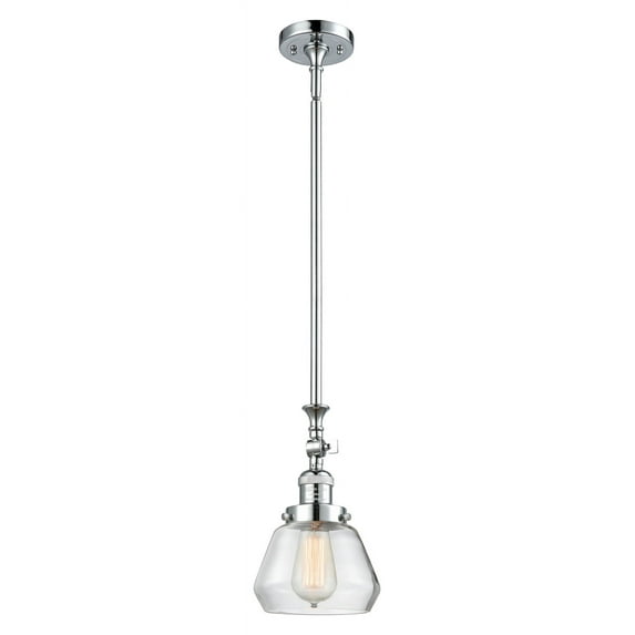 Innovations Lighting 206 Fulton Fulton 7" Wide Adjustable Mini Pendant - Chrome