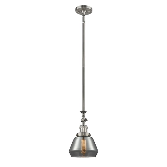 Innovations Lighting 206 Fulton Fulton 7" Wide Adjustable Mini Pendant - Nickel