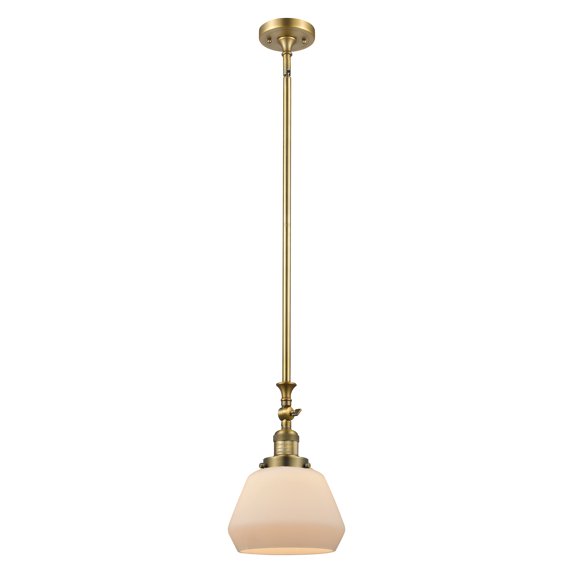 Innovations Lighting 206-BB-G171 Fulton 7" Wide Adjustable Mini Pendant - White