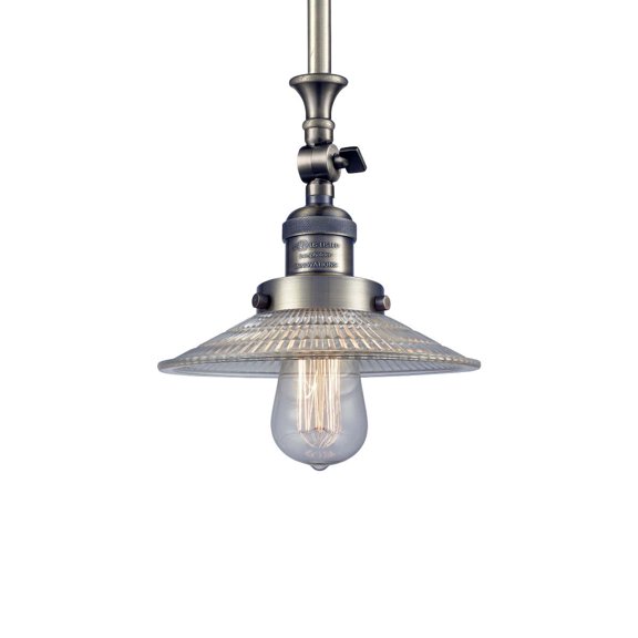 Innovations Lighting 206 Halophane Halophane 9" Wide Adjustable Mini Pendant - Brass