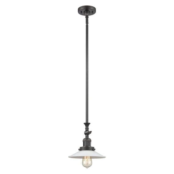 Innovations Lighting 206-OB-G1 Halophane 9" Wide Adjustable Mini Pendant - Oil Rubbed
