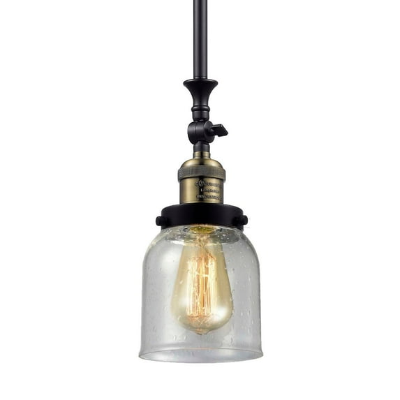 Innovations Lighting 206 Small Bell Small Bell 5" Wide Adjustable Mini Pendant - Black