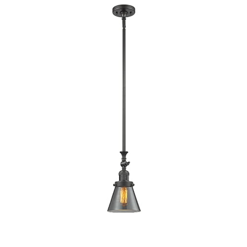 Innovations Lighting 206 Small Cone Small Cone 6" Wide Adjustable Mini Pendant - Bronze