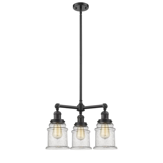 Innovations Lighting 207 Canton Canton 3 Light 18" Wide Chandelier - Bronze