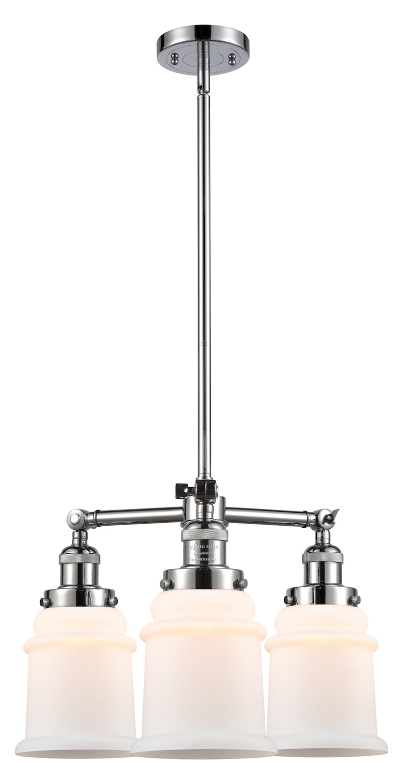 Innovations Lighting 207 Canton Canton 3 Light 18" Wide Chandelier - White