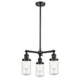 thumbnail image 1 of Innovations Lighting 207 Dover Dover 3 Light 17" Wide Chandelier - Black, 1 of 7