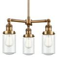 thumbnail image 1 of Innovations Lighting 207 Dover Dover 3 Light 17" Wide Chandelier - Brass, 1 of 7