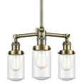 thumbnail image 1 of Innovations Lighting 207 Dover Dover 3 Light 17" Wide Chandelier - Brass, 1 of 7