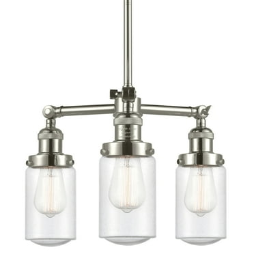 Innovations Lighting 207 Dover Dover 3 Light 17" Wide Chandelier - Nickel