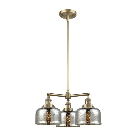 Innovations Lighting - Bell - 3 Light Chandelier In Industrial Style-11 Inches