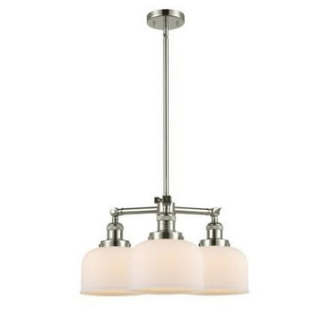 Innovations Lighting 207 Large Bell Large Bell 3 Light 22" Wide Chandelier - White