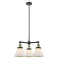 thumbnail image 1 of Innovations Lighting 207 Large Cone Cone 3 Light 22" Wide Commercial Chandelier - Black /, 1 of 7
