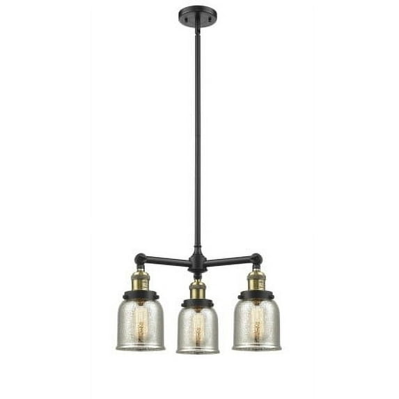 Innovations Lighting 207 Small Bell Small Bell 3 Light 19" Wide Chandelier - Black