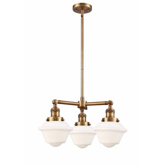 Innovations Lighting 207 Small Oxford Small Oxford 3 Light 20" Wide Chandelier - White