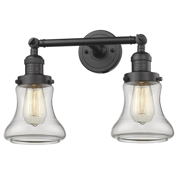 Innovations Lighting 208 Bellmont Bellmont 2 Light 17" Wide Bathroom Vanity Light - Bronze