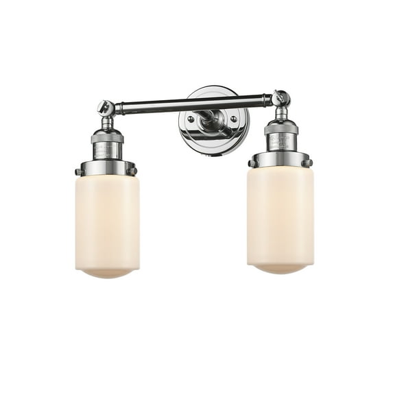 Innovations Lighting 208 Dover Dover 2 Light 14" Wide Bathroom Vanity Light - White