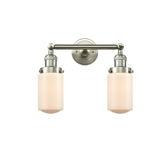 Innovations Lighting 208 Dover Dover 2 Light 14" Wide Bathroom Vanity Light - White