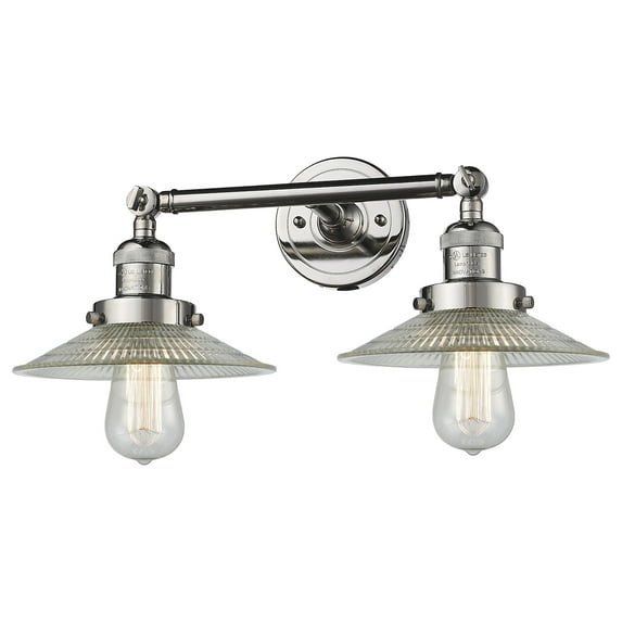 Innovations Lighting 208 Halophane Halophane 2 Light 18" Wide Bathroom Vanity Light -