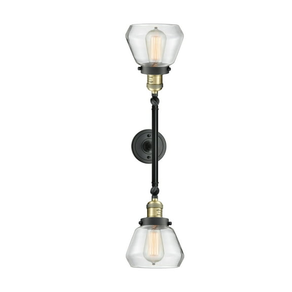 Innovations Lighting 208L Fulton Fulton 2 Light 29" Wide Bathroom Vanity Light - Black